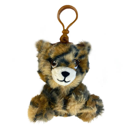 (Mis 0) BABY LEOPARDO Peluche seduto 10cm c/Bagclip…x12…x400